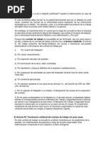 El Artículo 64. Terminación Unilateral Del Contrato de Trabajo Sin Justa Causa