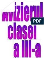 Avizierul Clasei A III-A