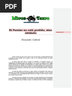 Cabral, Facundo - El Paraiso No Esta Perdido, Sino Olvidado