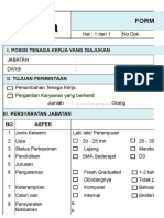 Form Permintaan Karyawan Baru