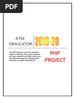 ATM Simulator: PHP Project