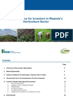 Investment Opportunities in Rwanda Horticulture