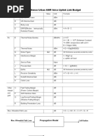 Dense Urban AMR Voice Uplink Link Budget
