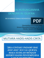 Hadis Dan Hubungannya Dengan Al-Qur'an-1