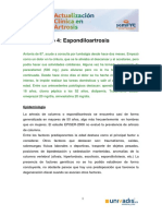 Caso Clínico 4 - Espondiloartrosis