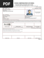 FCI Admit Card