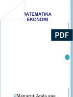 Matematika Ekonomi