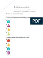 Evaluación de Cuerpos Geometricos