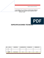 Especificaciones Tecnica Plomeria