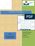 Fonética y Fonología I - Unit 3 - 2018