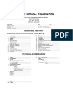 FORM C Medical Examination