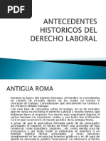 Antecedentes Historicos Del Derecho Laboral 