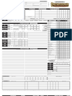 Blank Pathfinder RPG Character Sheet