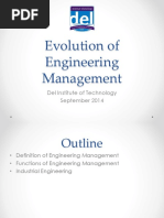 IEM 2 Evolution of Engineering Management