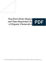 Non First Order Degradation and Time Dependent Sorption of Organic Chemicals in Soil