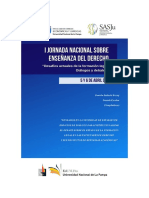 Actas de La I Jornada Nacional Sobre Enseñanza Del Derecho