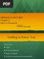 Chapter 1 - Intro To Research