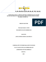 Estrategia para La Resolucion de Un Problema de Analisis de Insumo