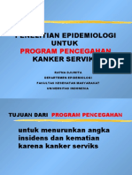 Penelitian Epidemiologi Untuk Program Pencegahan Kanker Serviks