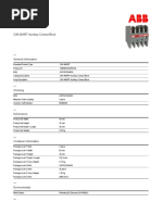 40NRT 1SBN010042R1240 Ca5 40nrt Auxiliary Contact Block