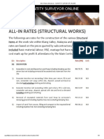 All-In Rates (Structure)