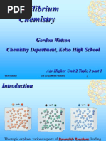 Equilibrium Chemistry: Gordon Watson Chemistry Department, Kelso High School