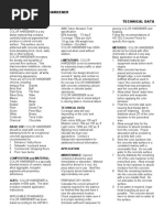 Color Hardener MSDS