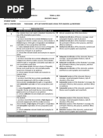 MYP Programme: Criteria Level Level Descriptors (Ib Myp Published: Year 1) Task Indicators