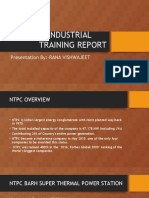 Industrial Training Report: Presentation By:-RANA VISHWAJEET