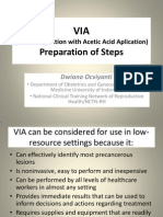 VIA (Visual Inspection With Acetic Acid Aplication) Preparation of Steps