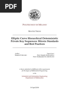 Elliptic Curve Hierarchical Deterministic Private Key Sequences: Bitcoin Standards and Best Practices