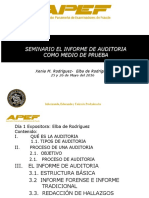 Seminario El Informe de Auditoria Como Medio de Prueba