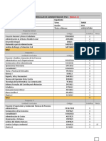 Malla Curricular de Administracion