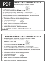 Reglas de Comportamiento en El Laboratorio de Cómputo