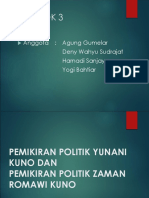 Pemikiran Politik Yunani Kuno