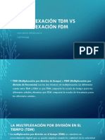 Multiplexación TDM Vs Multiplexación FDM