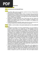 CHAPTER: Legislative Department Astorga Vs Villegas TOPIC: Journal Entry Rule Vs Enrolled Bill Theory Facts