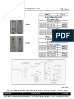 NIPPON Sliding Door Lock2 SDL101, 102