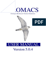 Gromacs User Manual For Molecular Modelling