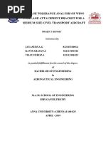 Damage Tolerance Analysis of Wing Fuselage Attachment Bracket For A Medium Size Civil Transport Aircraft