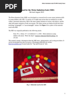 Manual For The Motor Imitation Scale (MIS) : Revised August 2015