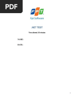 FSOFT Student Test DotNet