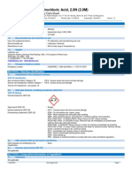 Hydrochloric Acid, 2.0N (2.0M) : Safety Data Sheet