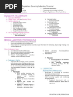 PMTP Unit 3:: Regulations Governing Laboratory Personnel