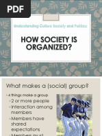 How Society Is Organized