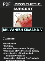 Preprosthetic Surgery