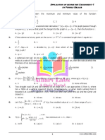 Application of Derivative Assignement-1