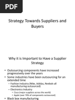 Strategy Towards Buyers and Suppliers 17.9.19