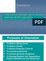 Job Orientation and Training Process