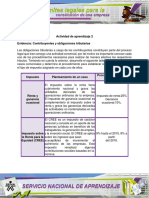 Aa2 Evidencia Contribuyentes y Obligaciones Tributarias